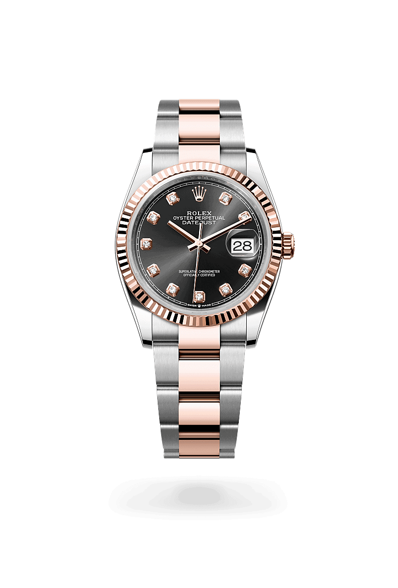 Rolex Datejust 36 in Rolesor Everose (Kombination aus Edelstahl Oystersteel und Everose-Gold)