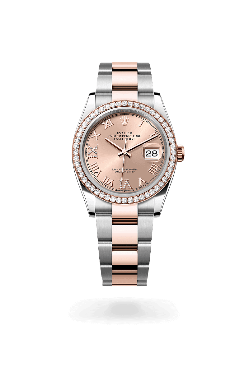 Rolex Datejust 36 in Rolesor Everose (Kombination aus Edelstahl Oystersteel und Everose-Gold)