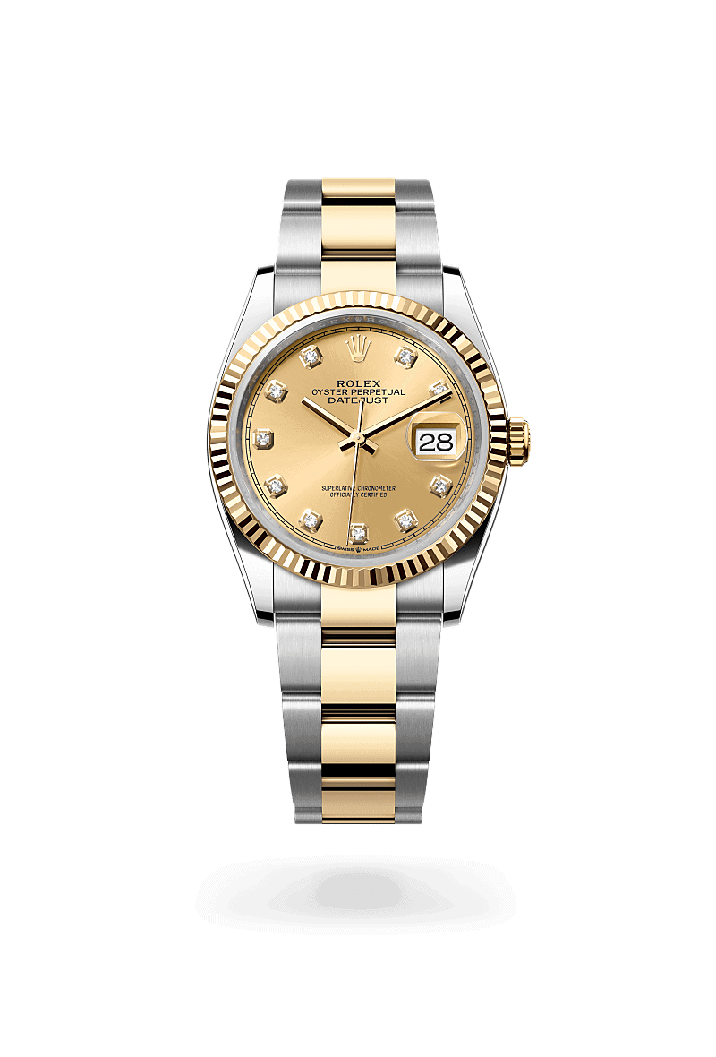 Rolex Datejust 36 in Rolesor gelb (Kombination aus Edelstahl Oystersteel und Gelbgold)