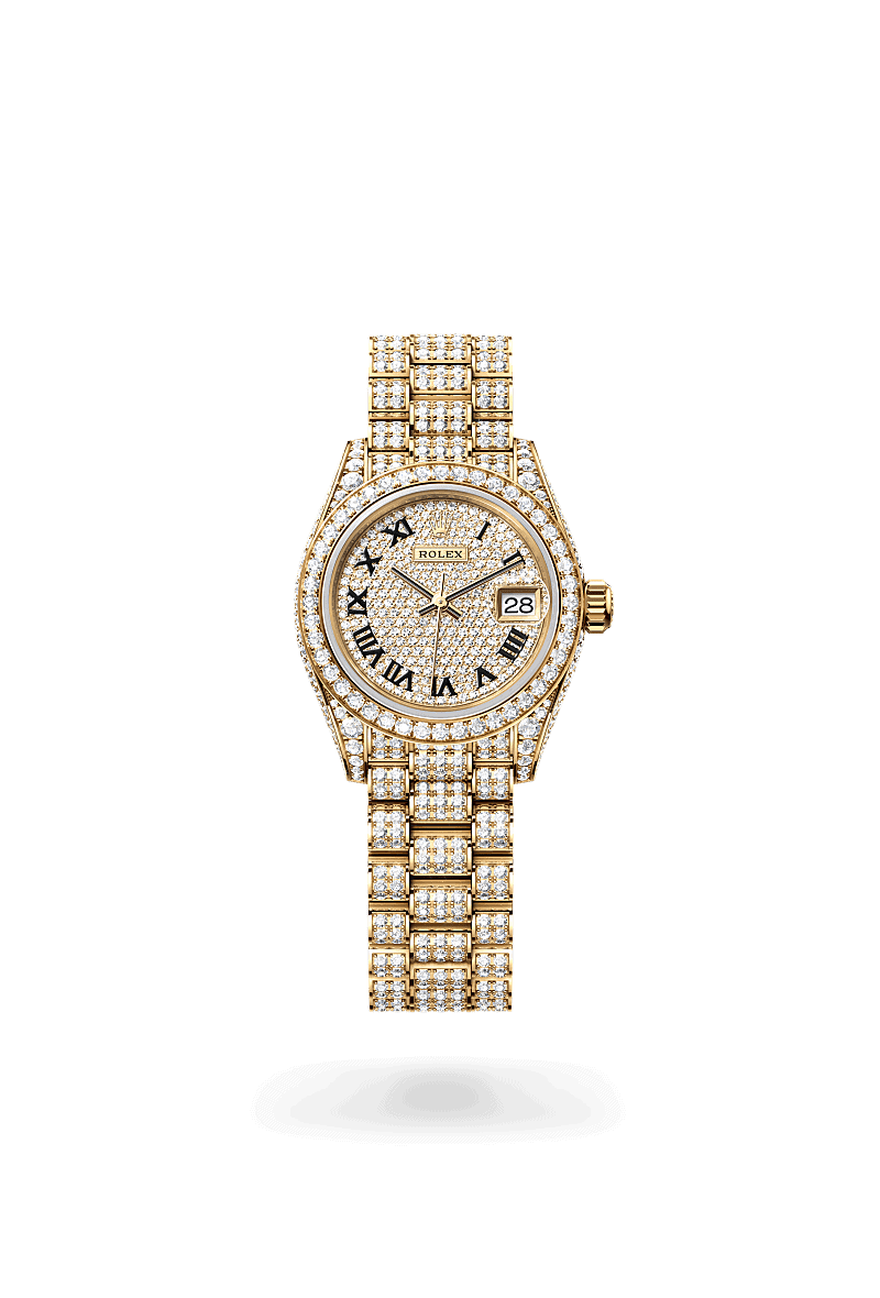 Rolex Lady-Datejust in 18 Karat Gelbgold