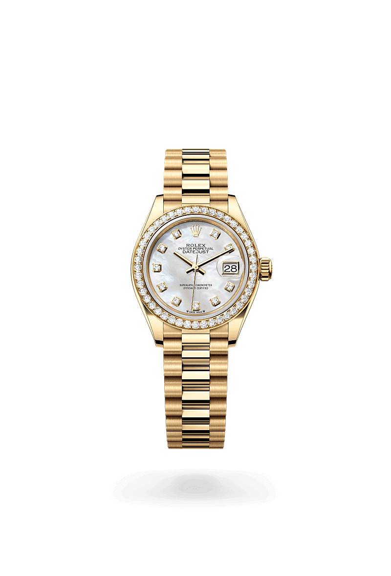 Rolex Lady-Datejust in 18 Karat Gelbgold