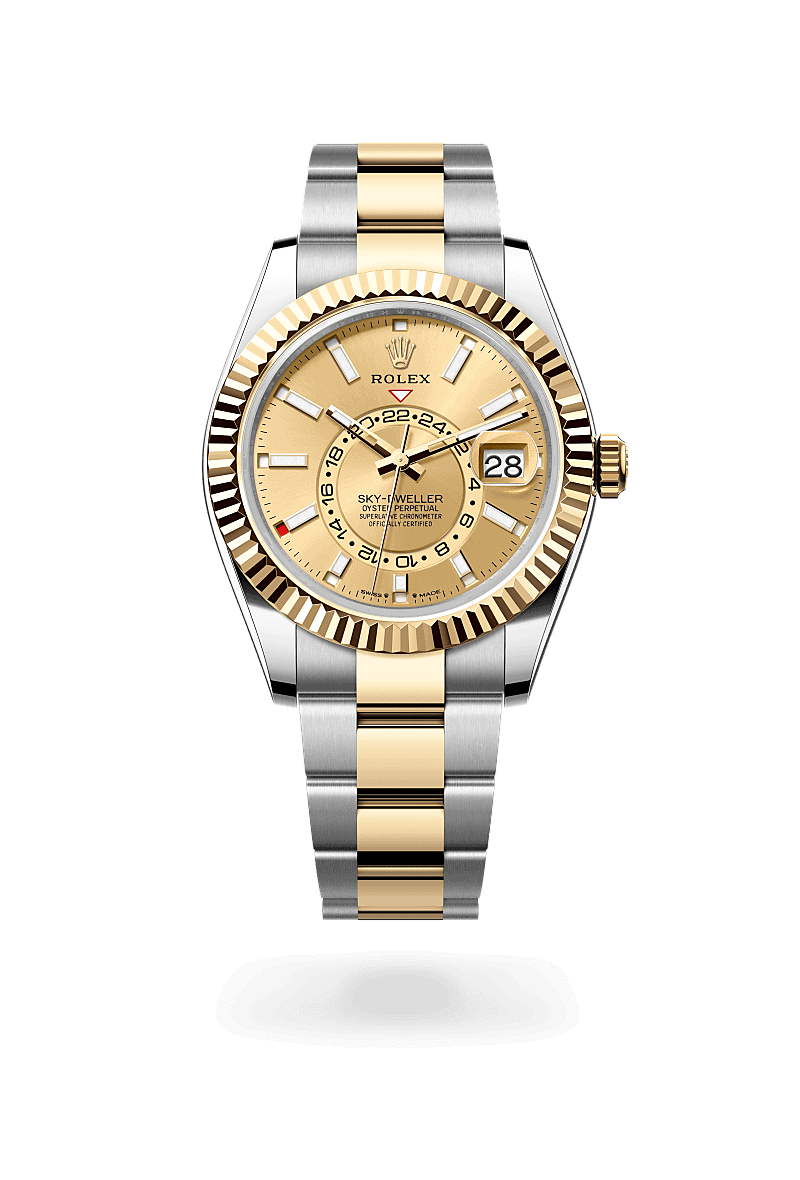 Rolex Sky-Dweller in Rolesor gelb (Kombination aus Edelstahl Oystersteel und Gelbgold)